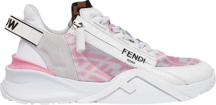 Fendi Wmns Flow FF Motif Low 'White Pink Monogram'