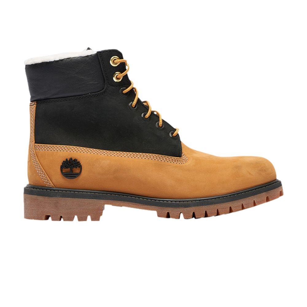Timberland 6 Inch Fleece Lined Waterproof Boot 'Wheat Black' | Men's Size 6.5