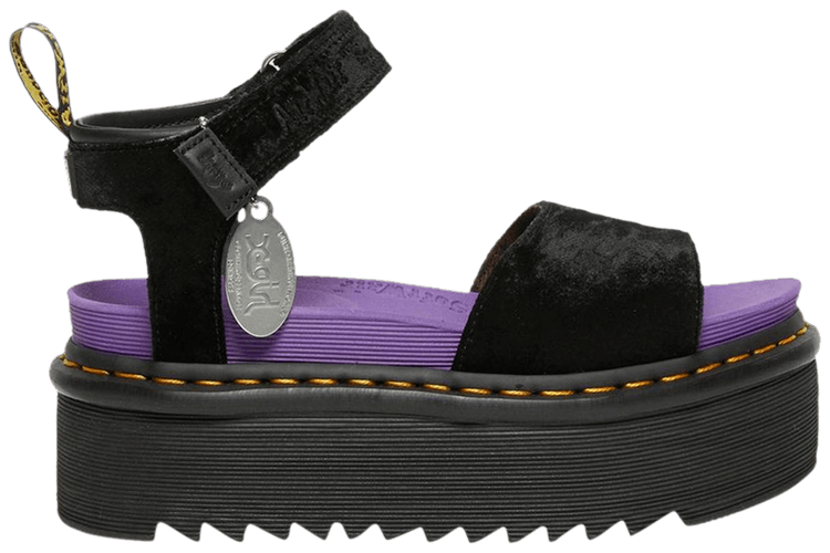 Dr Martens X Girl x Wmns Strap Platform Sandal Black Velvet
