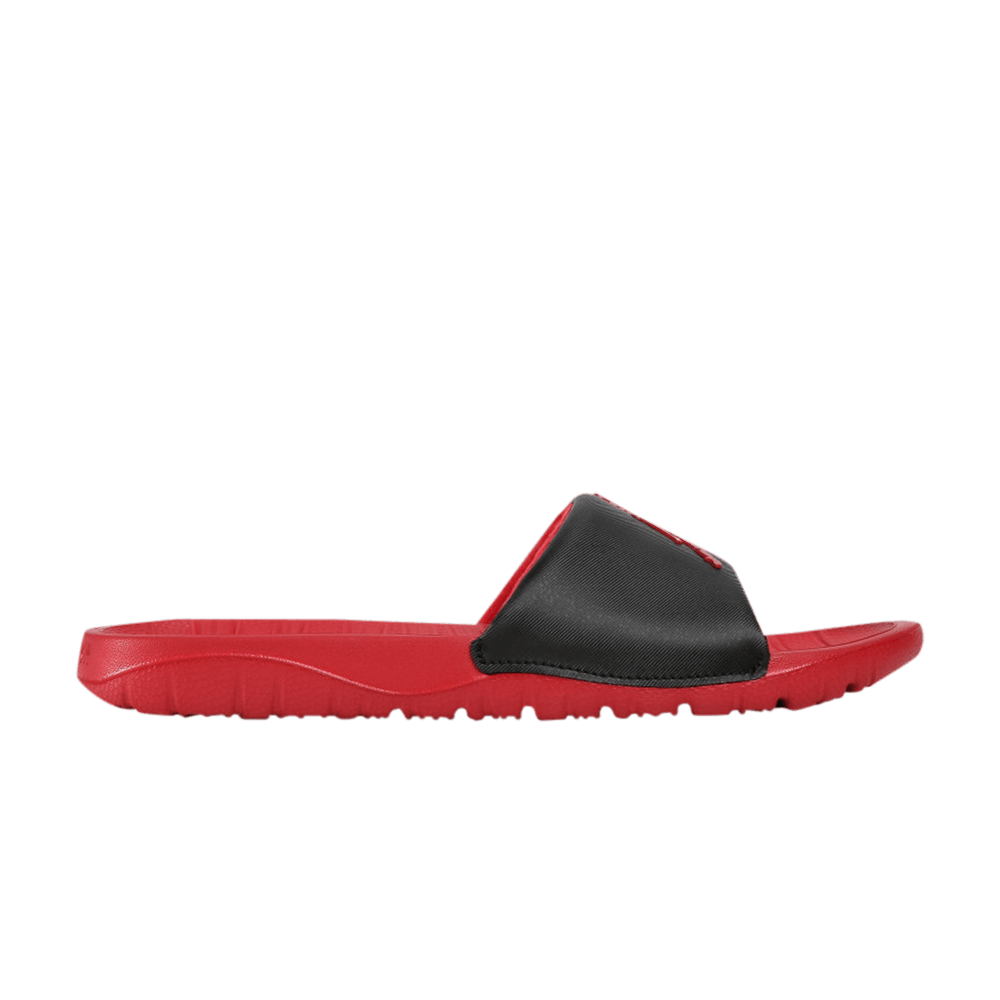 jordan break slide black red