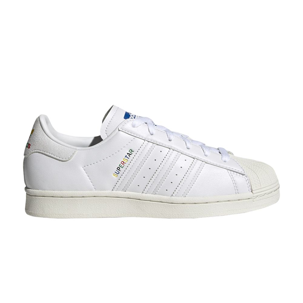 ADIDAS ORIGINALS WMNS SUPERSTAR 'WHITE RAINBOW LOGO'
