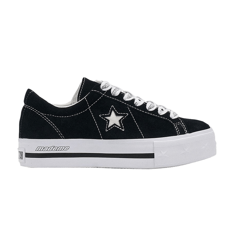 Converse black one star platform 2025