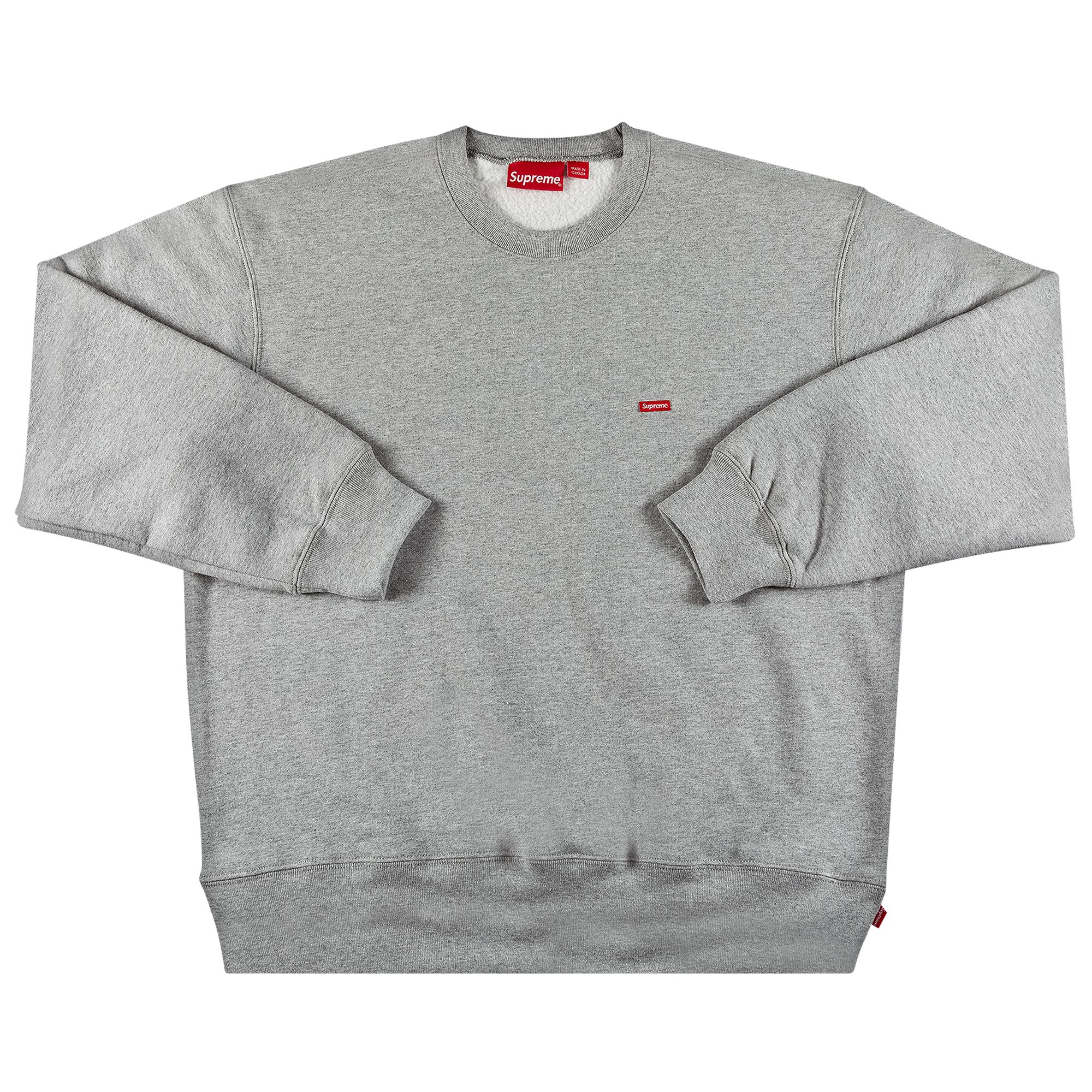 Supreme Small Box Crewneck 'Heather Grey' | Men's Size XL