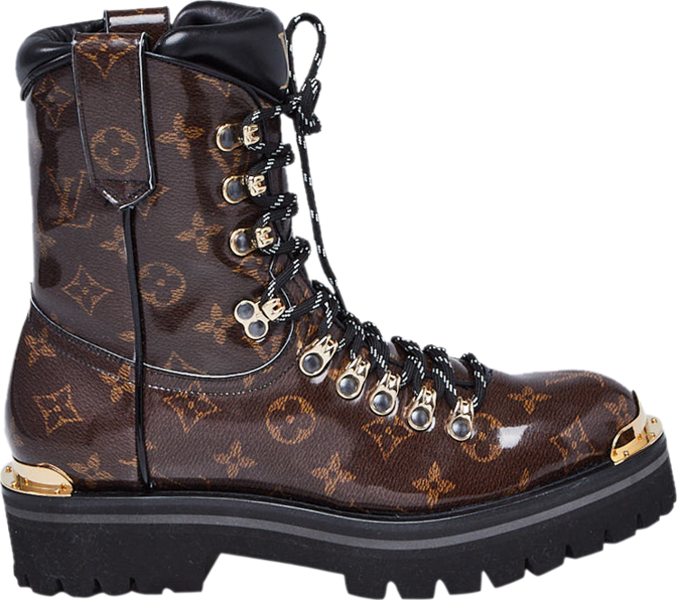 Louis Vuitton Men's Black and Brown Leather Suedes LV Hiking Ankle Boot –  Luxuria & Co.
