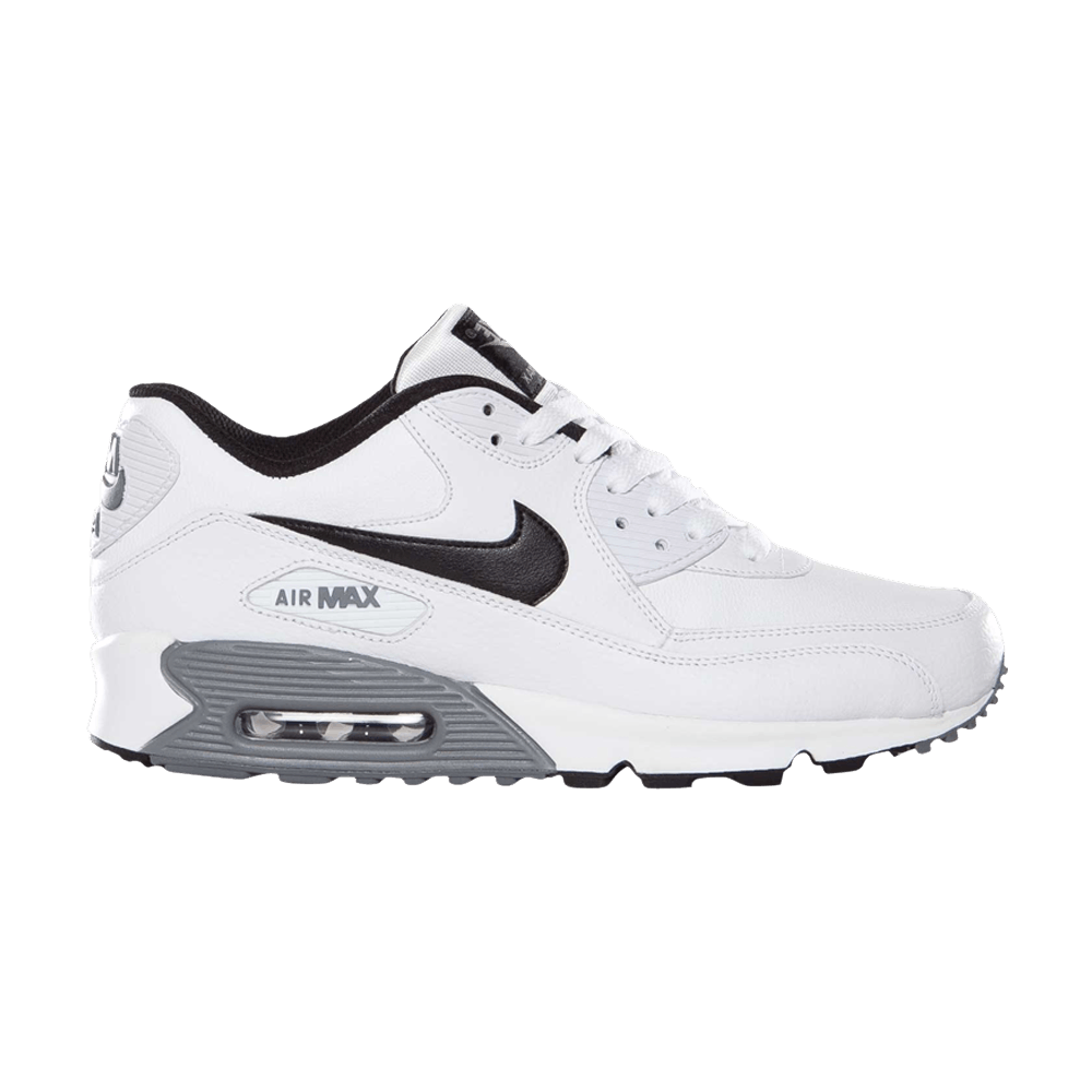 nike air max 90 essential leather white black cool grey