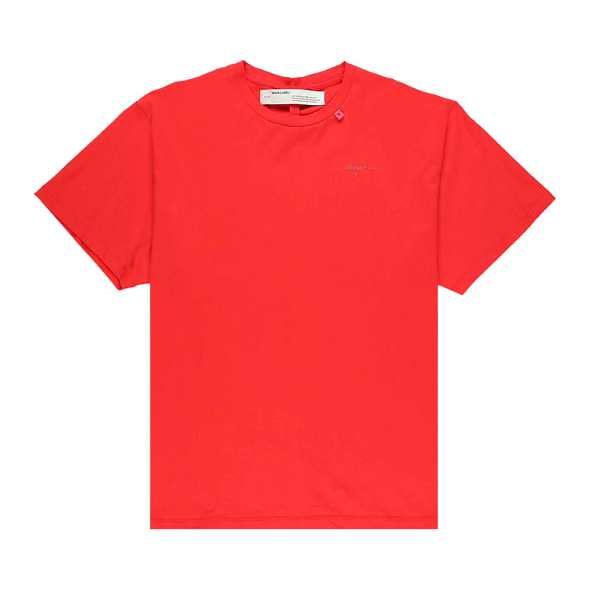 Off-White Unfinished Oversize T-Shirt 'Red | Men's Size M