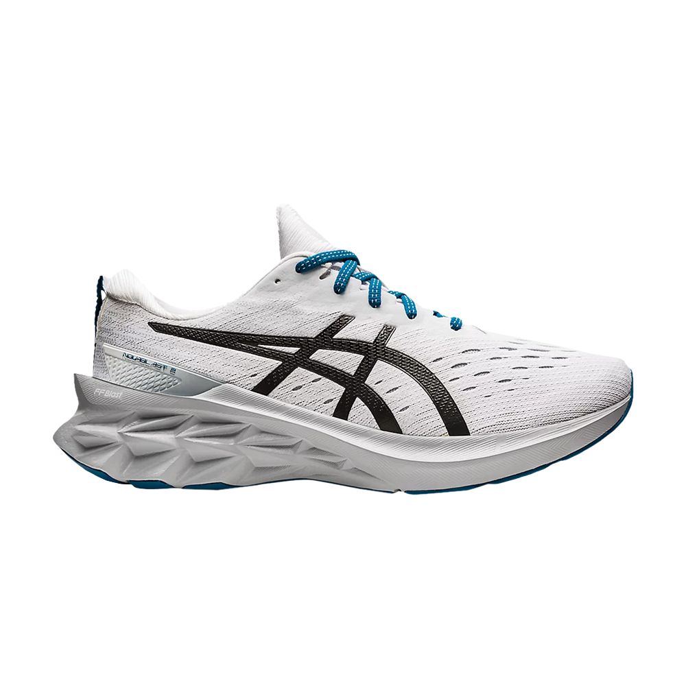 Click to view more detailed imagery on our partner's website Pre-owned Asics Novablast 2 'white Black'