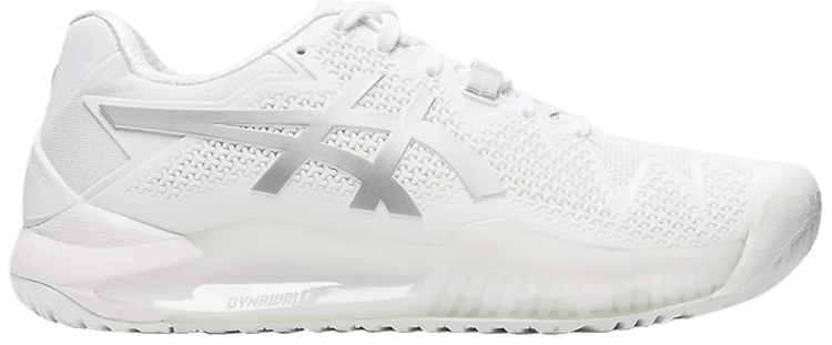 Asics Wmns Gel Resolution 8 White Pure Silver