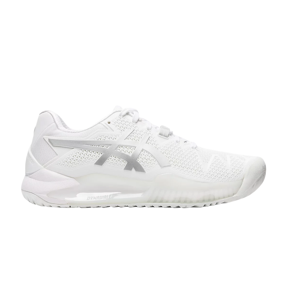 Pre-owned Asics Wmns Gel Resolution 8 'white Pure Silver'