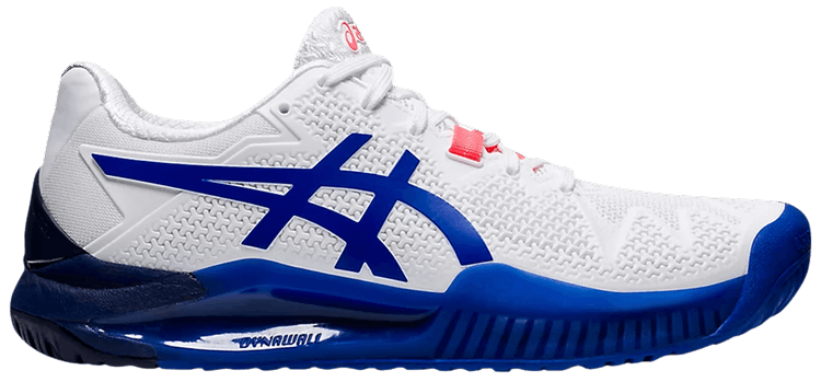 Asics Wmns Gel Resolution 8 White Lapis Lazuli Blue