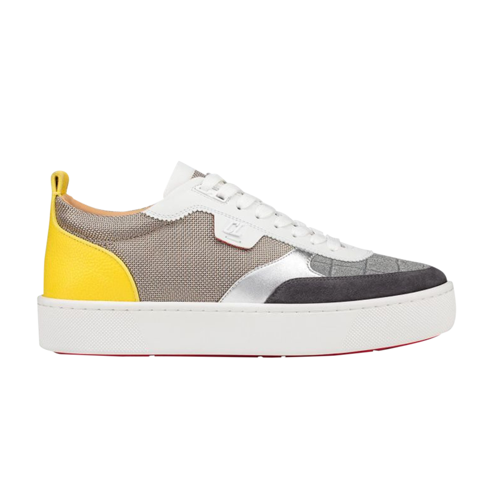 Buy Christian Louboutin Happyrui Flat 'White Yellow' - 1210334CMA3 | GOAT