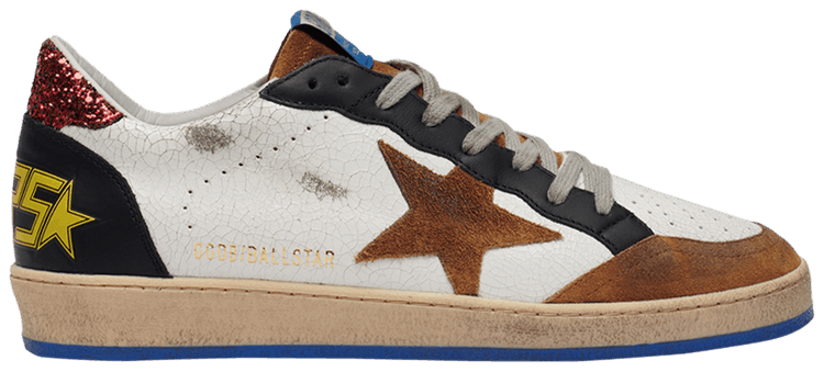 Golden Goose Ball Star White Brown