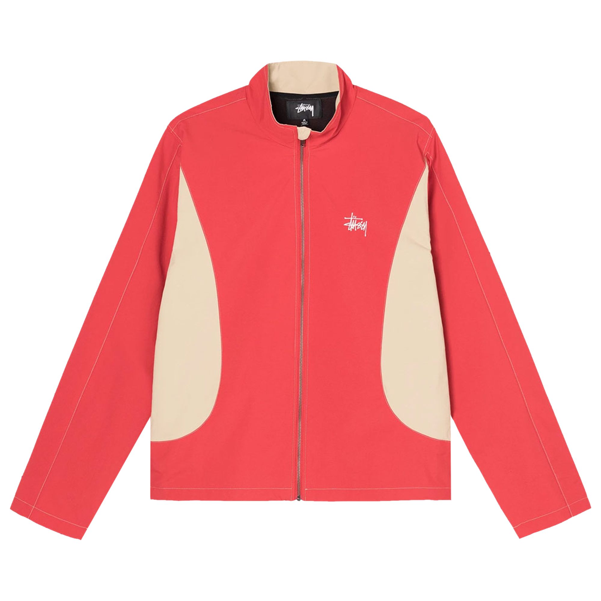 Pre-owned Stussy Panel Track Jacket 'red'