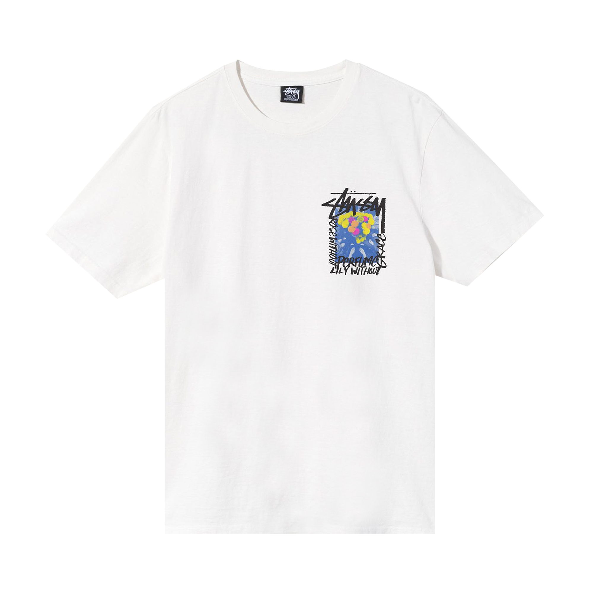 Pre-owned Stussy Camelias Pigment Dyed Tee 'natural' In White
