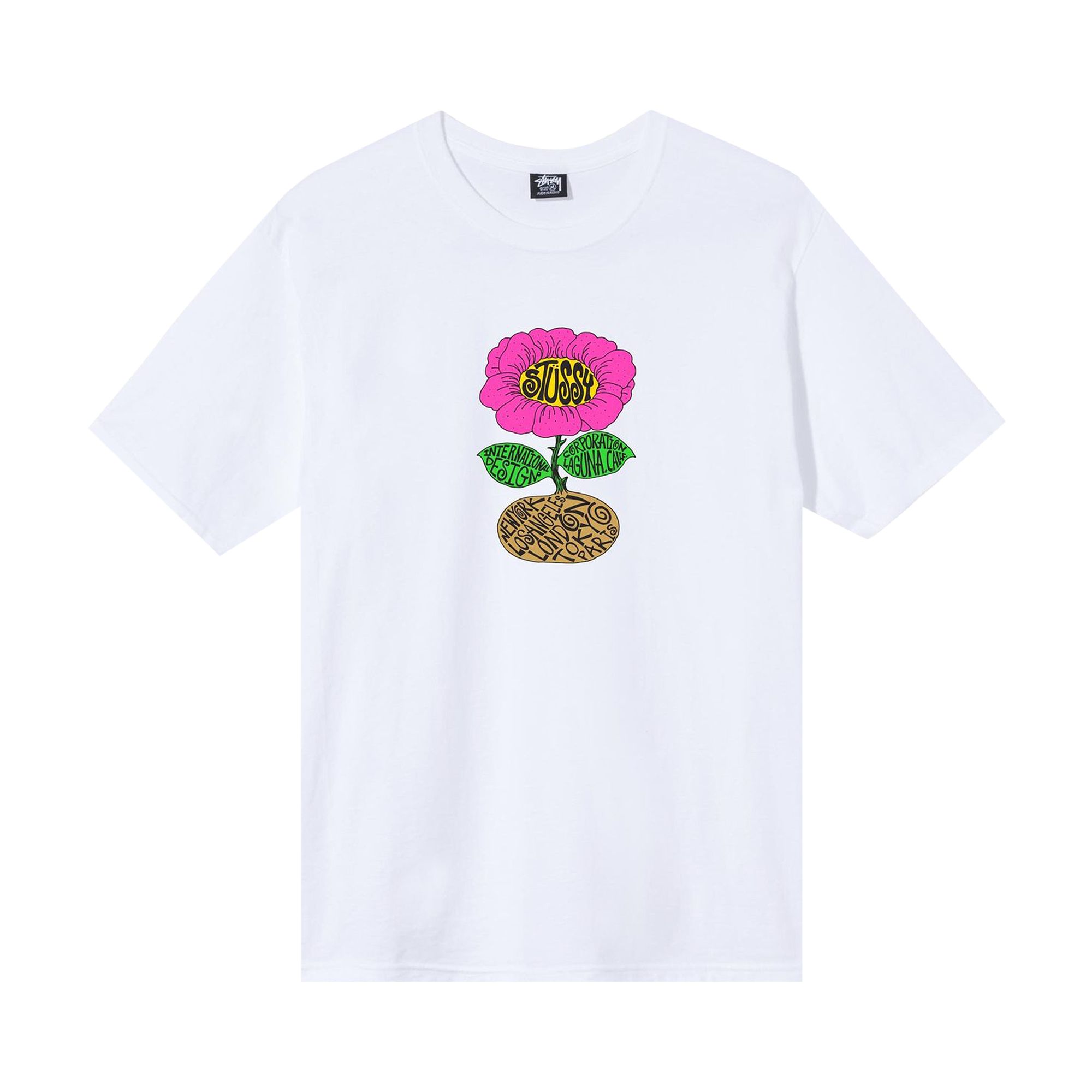 Stussy Sunflower Tee 'White' | Men's Size S