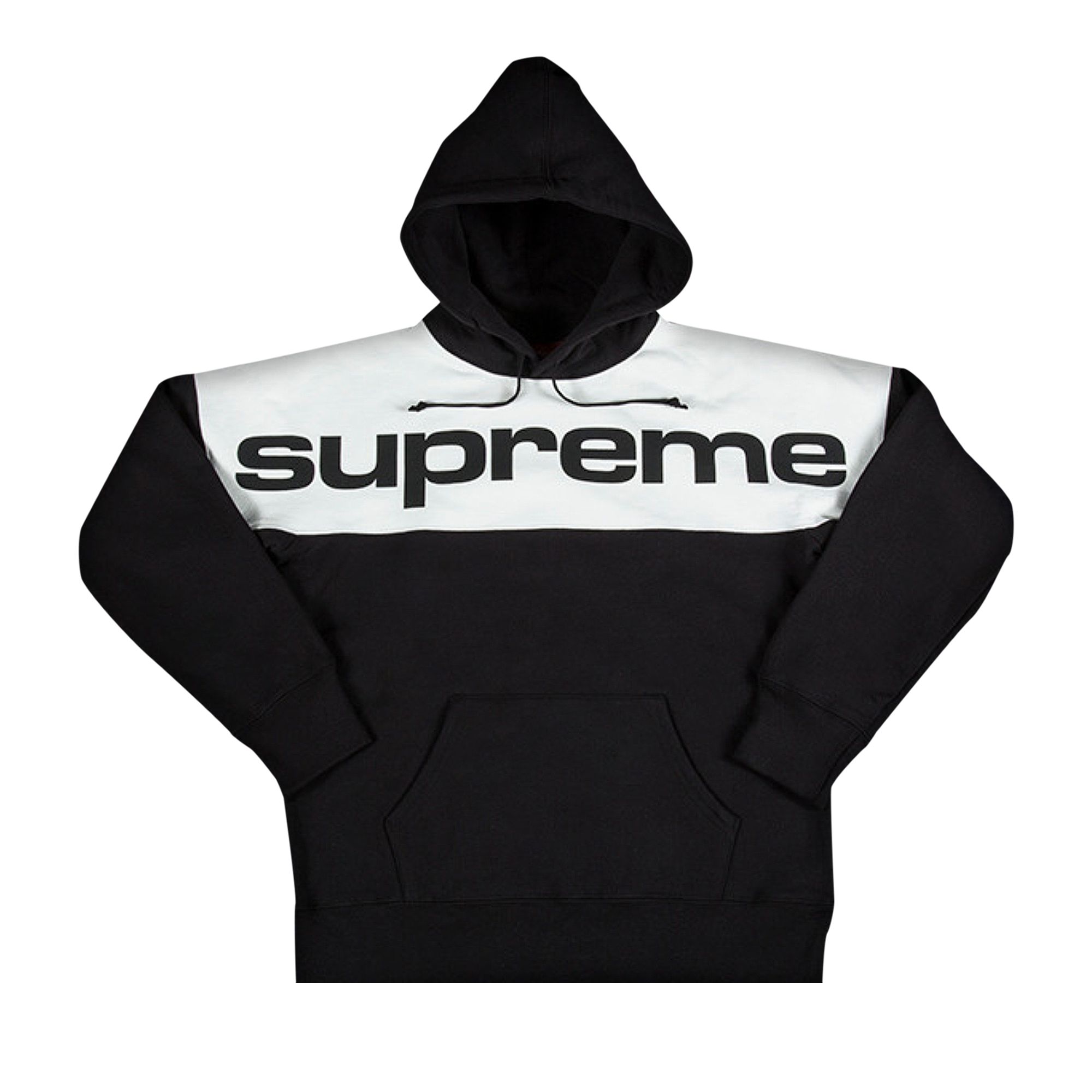 Pre-owned Supreme Blocked Hooded Sweatshirt 'black'