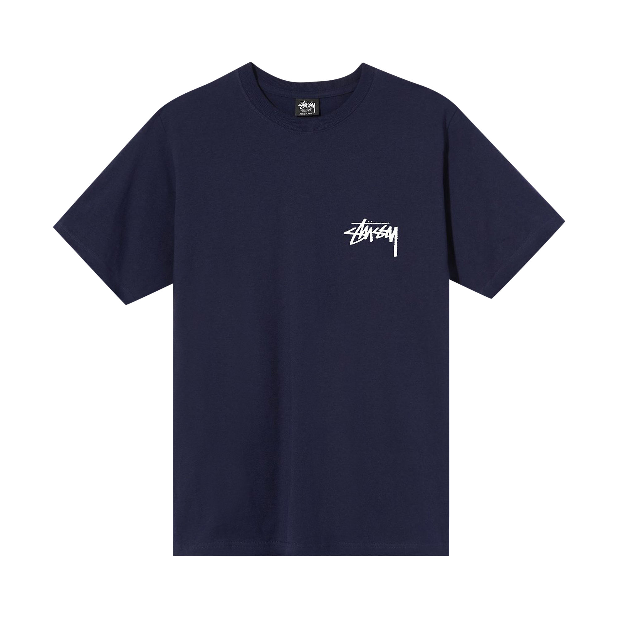 Pre-owned Stussy Peace Sign Tee 'navy' In Blue