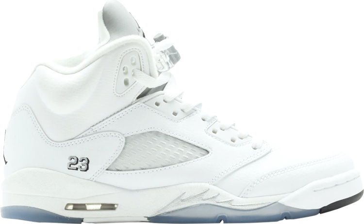 Air Jordan 5 Retro BG Metallic White