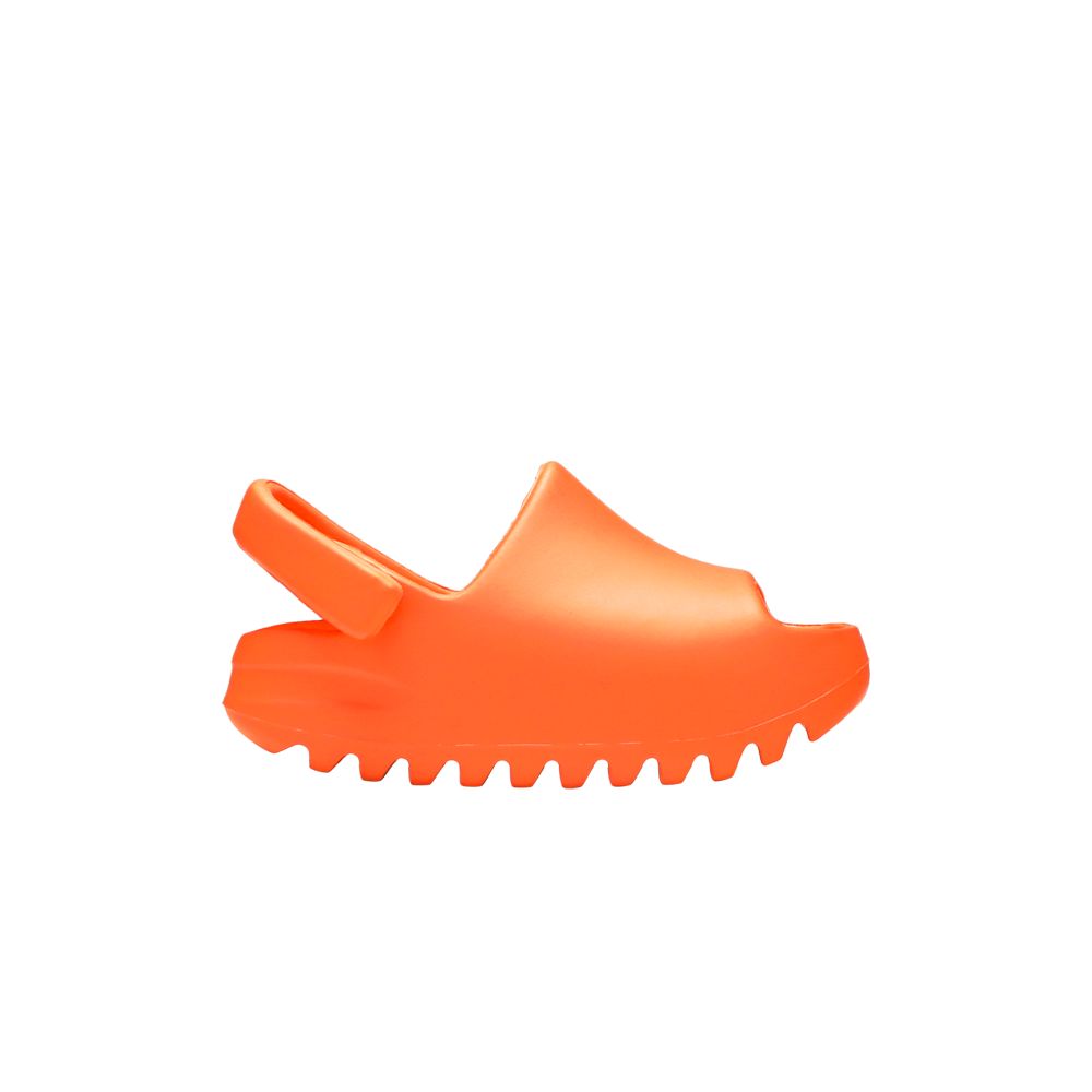 Pre-owned Adidas Originals Yeezy Slides Infants 'enflame Orange' | Infant Size 6