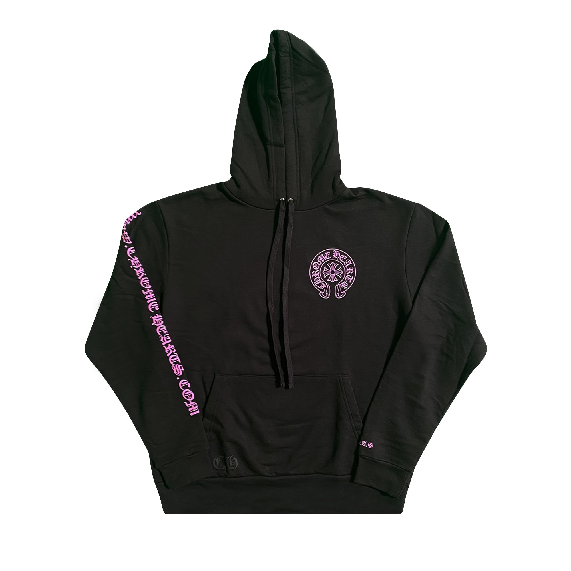 Chrome Hearts Horse Shoe Hoodie (Web Exclusive) 'Black/Pink' | Men's Size XL