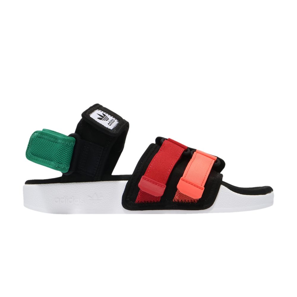 Pre-owned Adidas Originals Adilette Sandal 4.0 'black Scarlet True Orange'