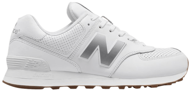 New Balance 574 Leather White Gum