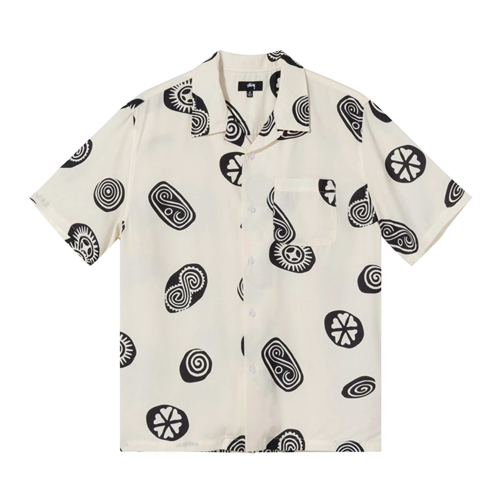 Pre-owned Stussy Icon Pattern Shirt 'off White' In Cream