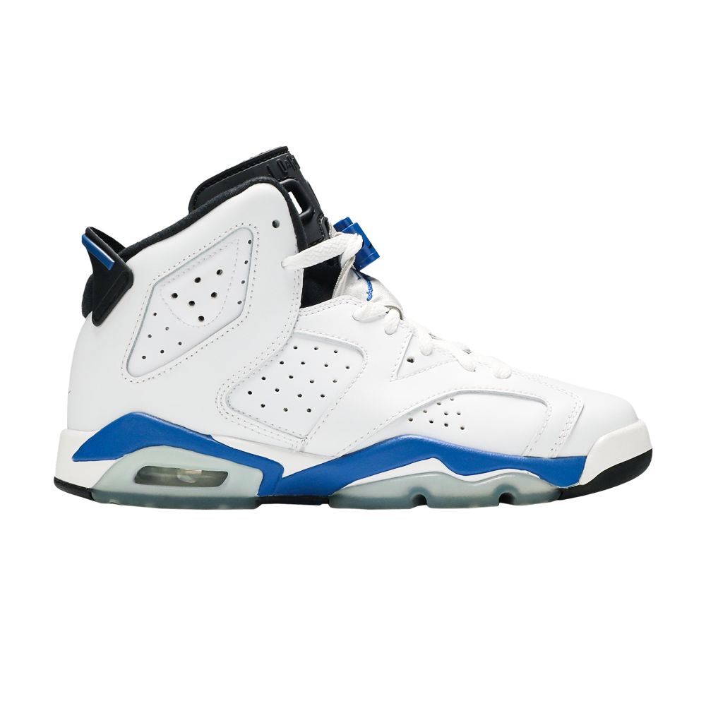 Air Jordan 6 Retro BG 'Sport Blue' | White | Kid's Size 5.5