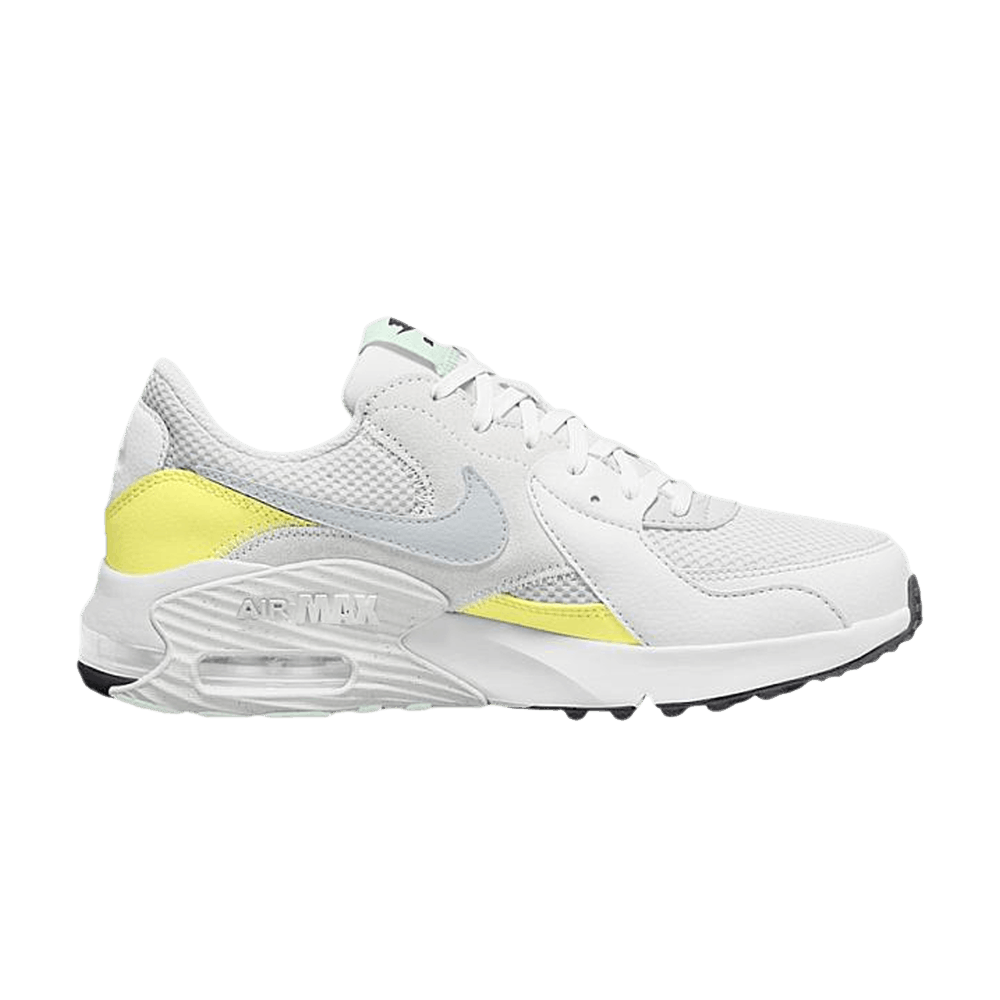 nike air max excee white yellow