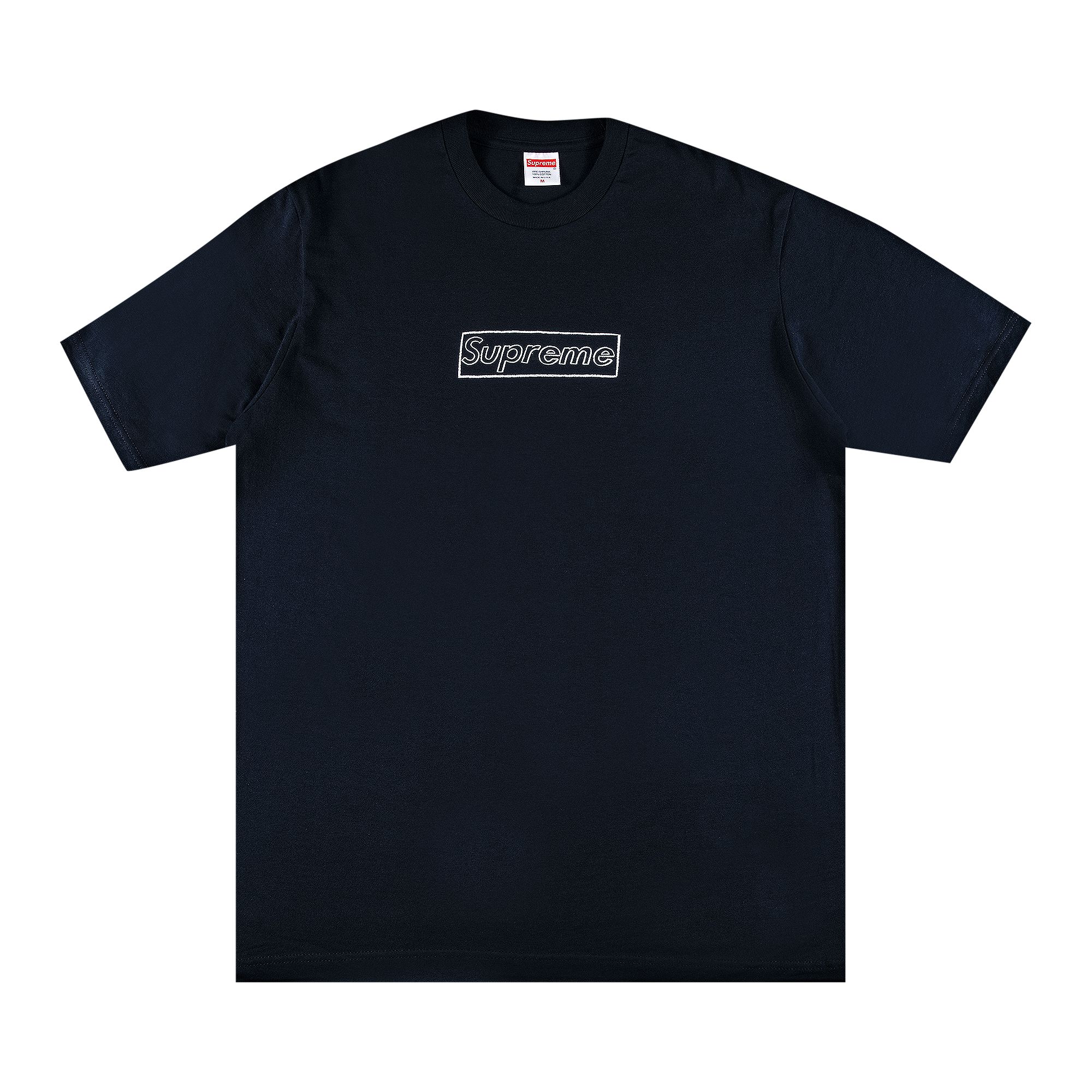 Supreme x KAWS Chalk Logo Tee 'Navy' | Blue | Men's Size M