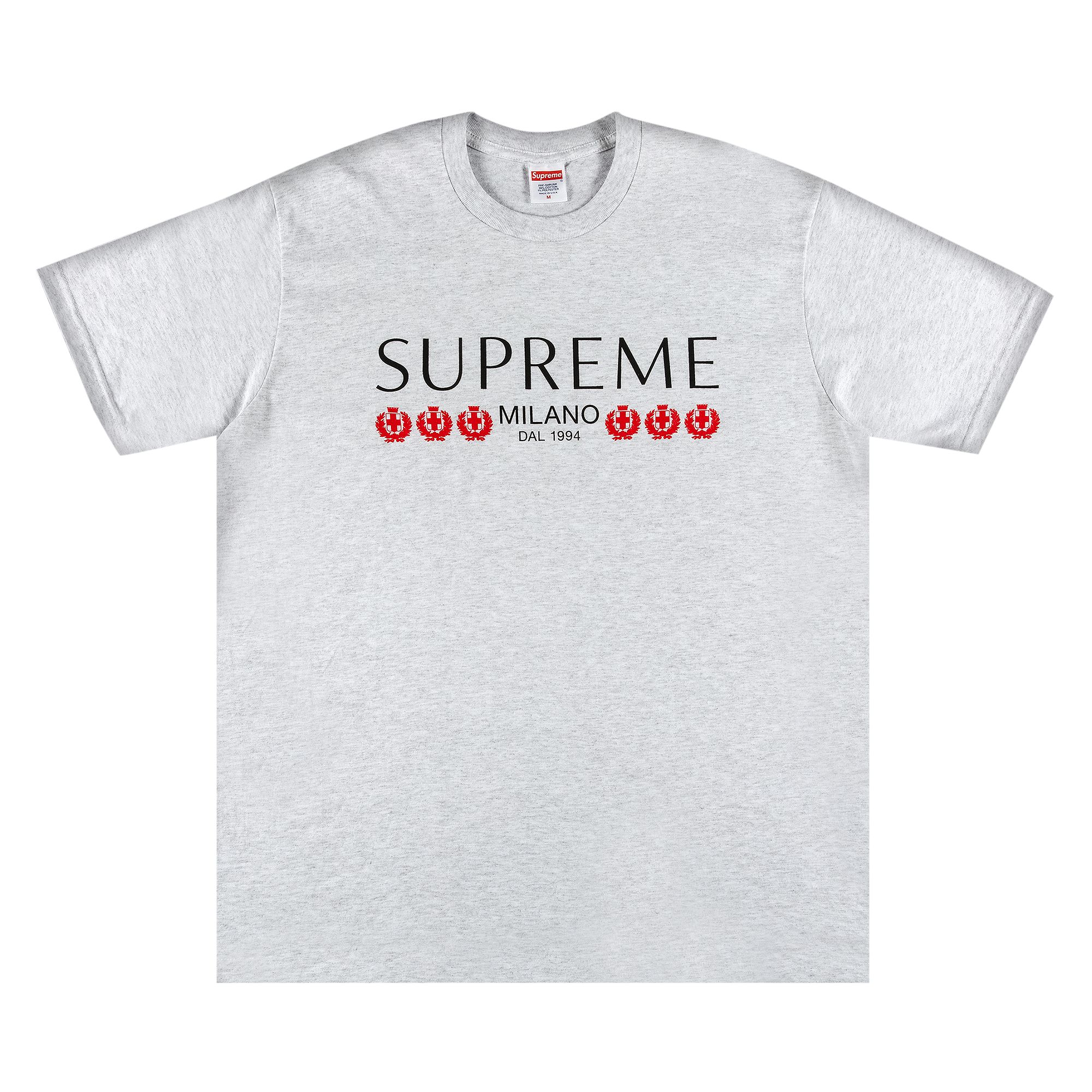 Supreme Milano Tee 'Ash Grey' | Men's Size XL