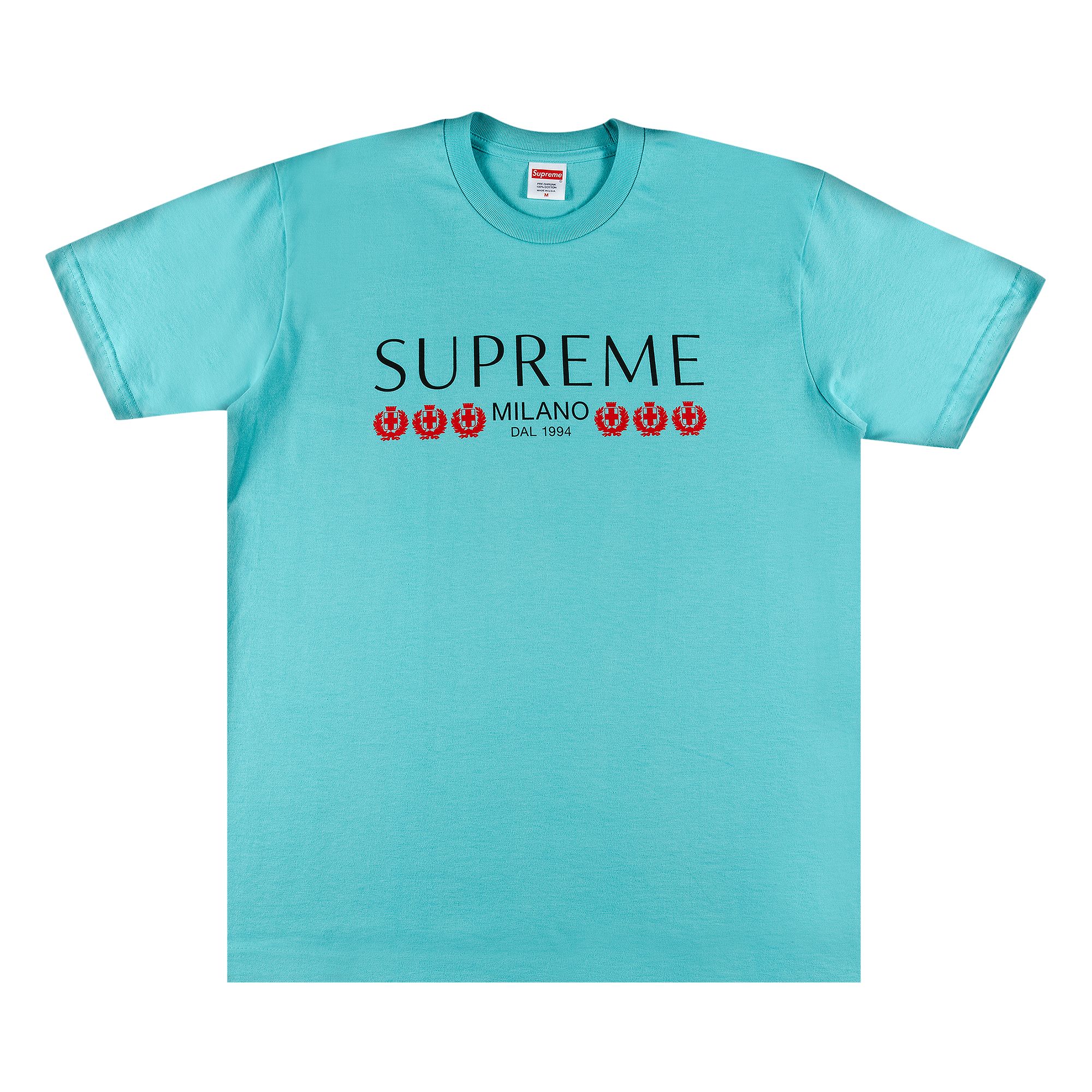 Supreme Milano Tee 'Light Teal' | Men's Size S