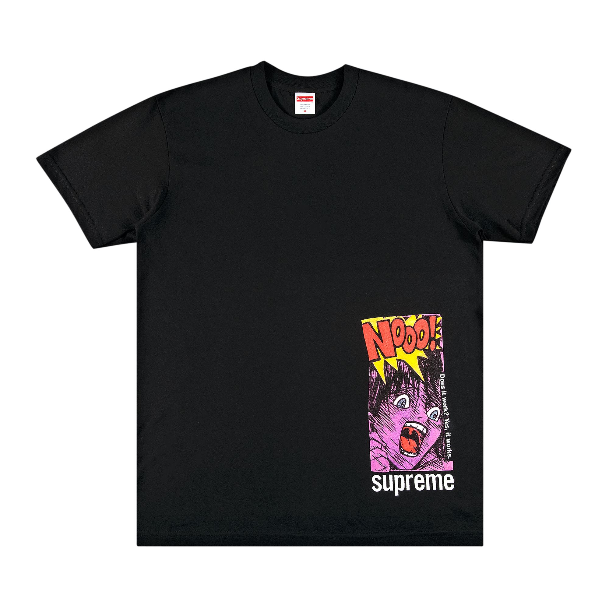 Supreme Does It Work Tee 'Black' | Men's Size S