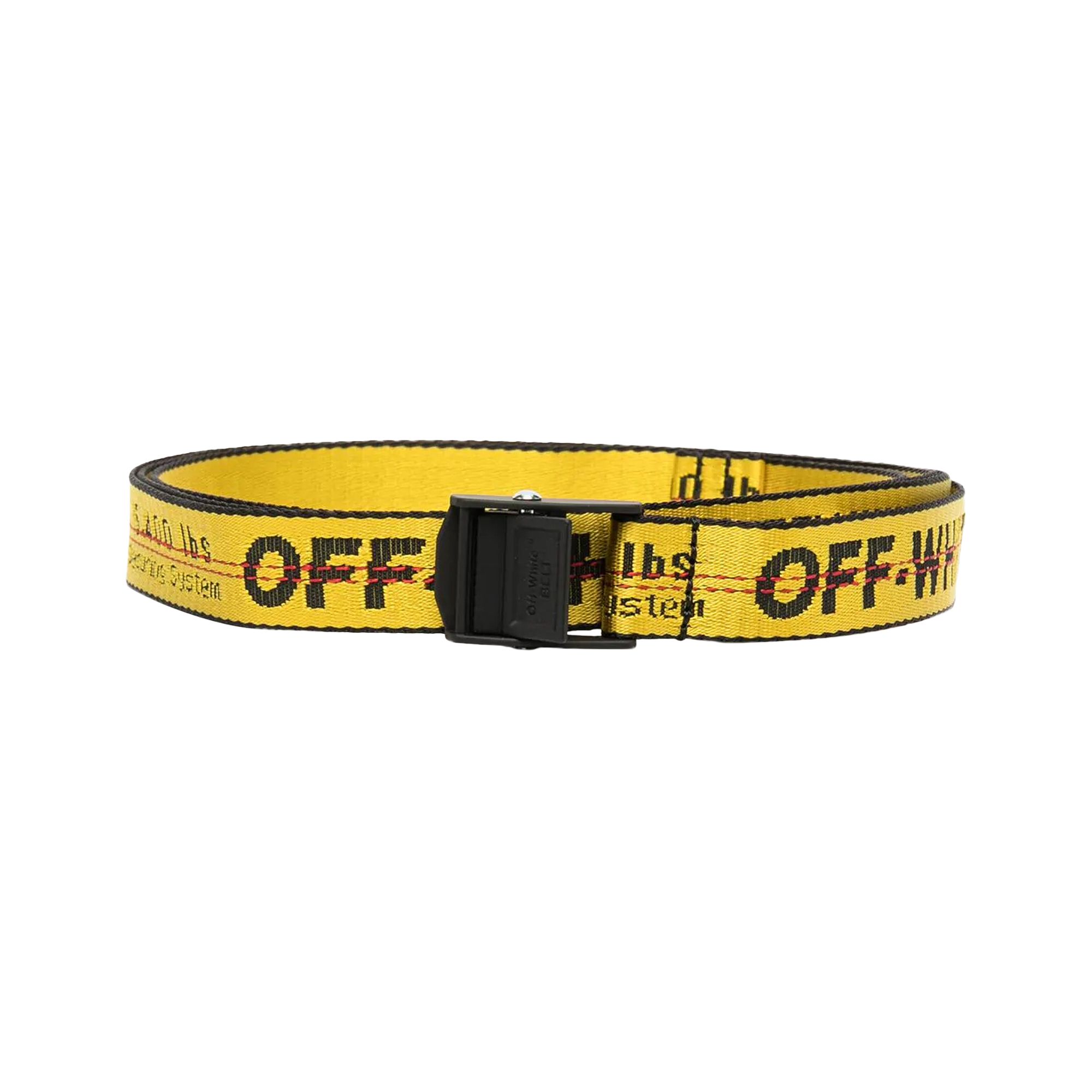 Pre-owned Off-white Industrial Belt 'yellow' | Women's Size Onesize