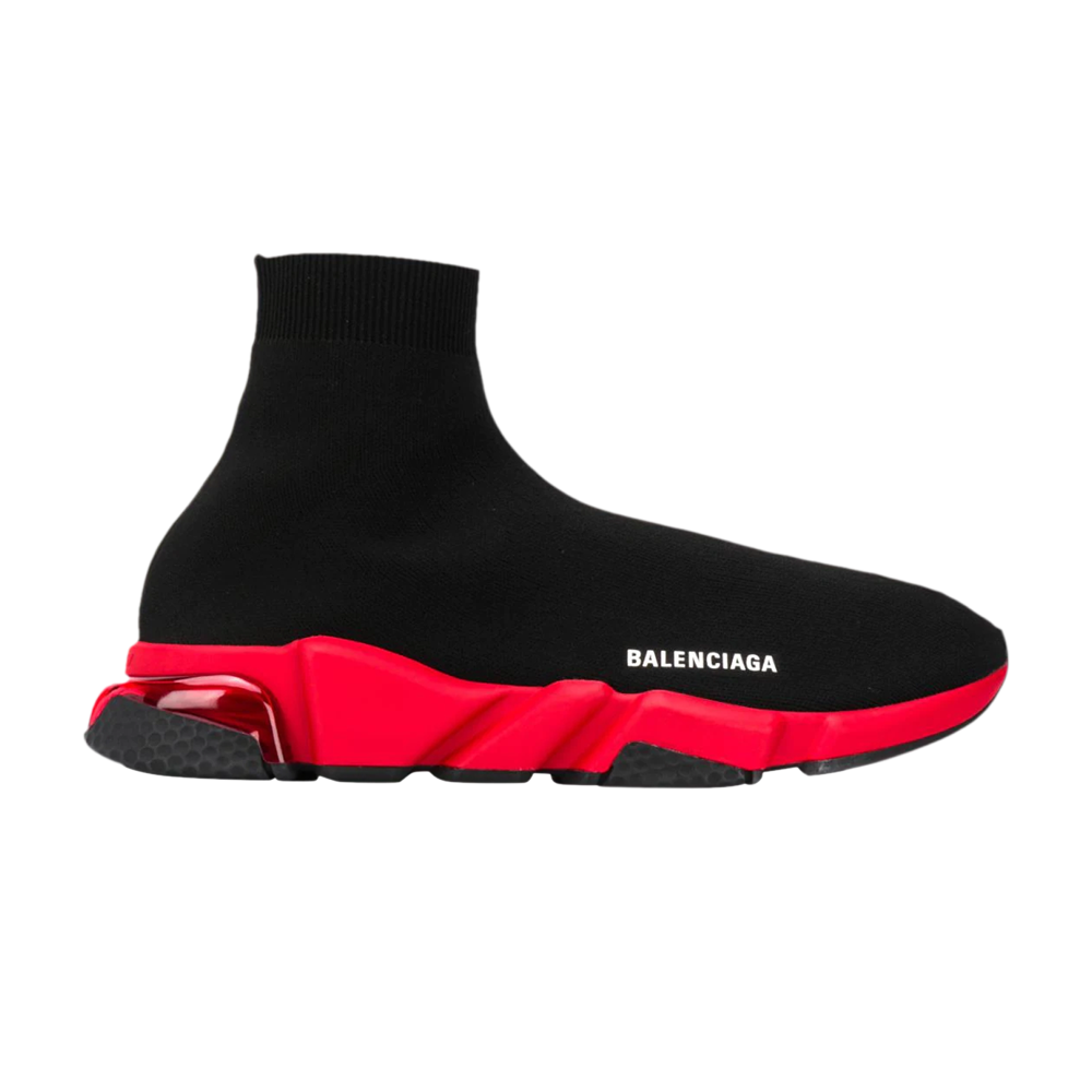 Balenciaga Black Knit Speed Clear Sole Sneakers Size 41 Balenciaga  TLC