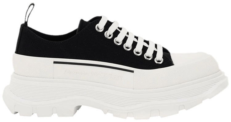 Alexander McQueen Wmns Tread Slick Lace Up 'Black White'