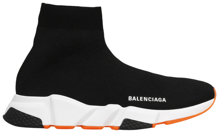 Orange balenciaga speed trainers store