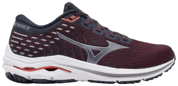 Mizuno Wmns Wave Inspire 17 Waveknit Wide Dark Red