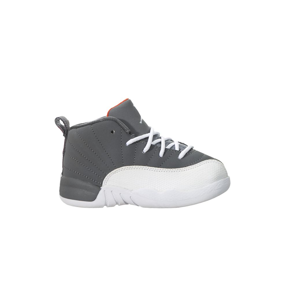 Air Jordan 12 Retro TD 'Cool Grey Orange' | Infant Size 3 - 850000-012