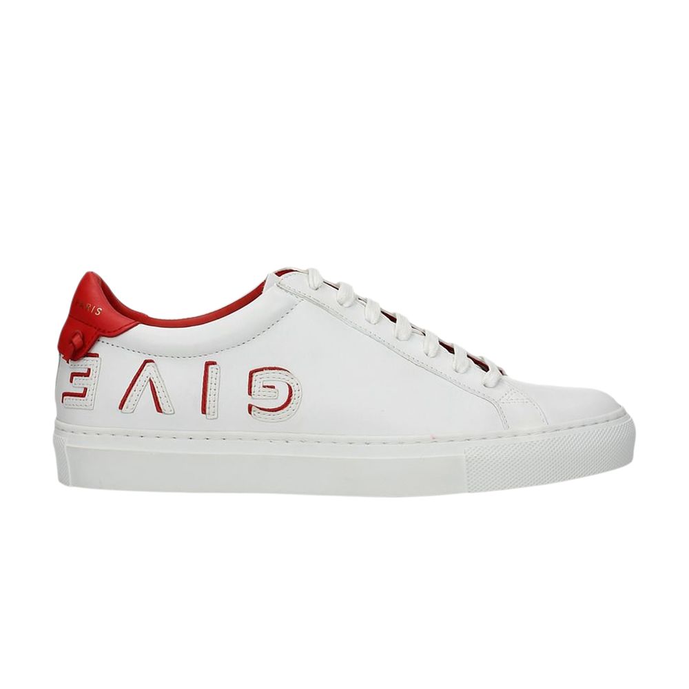 Pre-owned Givenchy Wmns Urban Street Low 'reverse Logo - White Red' | Women's Size 35.5