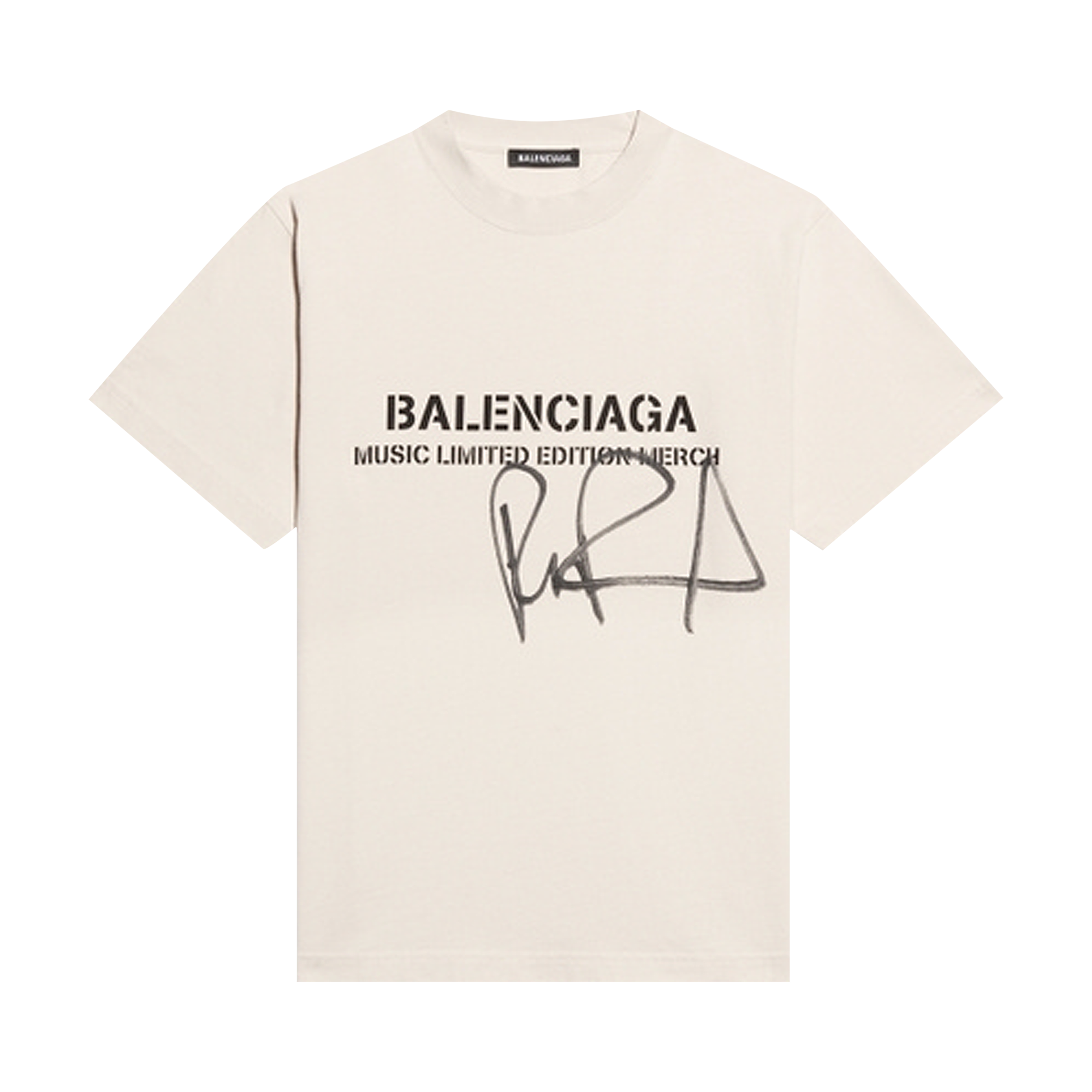 Pre-owned Balenciaga X Rupaul Small Fit Tee 'chalky White/washed Black'