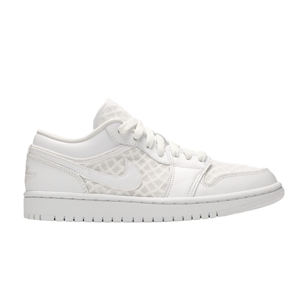 Wmns Air Jordan 1 Low Breathe 'Triple White' | Women's Size 10