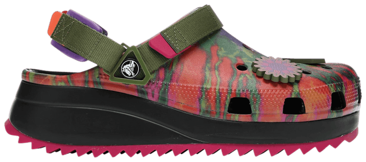 Classic Hiker Clog Peace Out   Multi Black