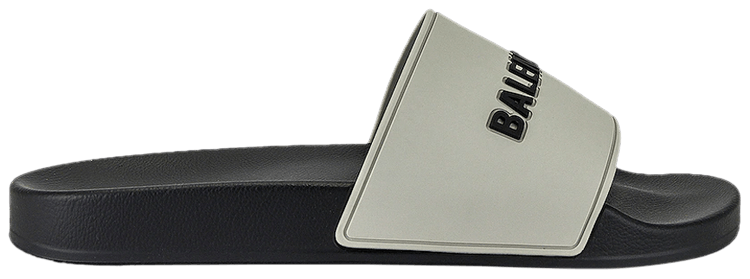 Balenciaga Pool Slides Grey Black