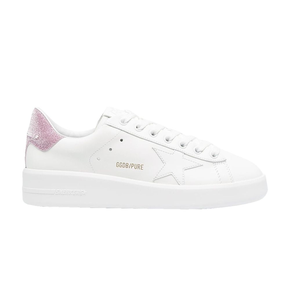 Pre-owned Golden Goose Wmns Purestar 'white Pink Glitter' | Women's Size 35