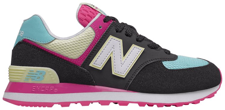 New Balance Wmns 574 Wide Black Pink Glow
