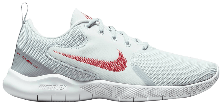 Nike Flex Experience Run 10 Extra Wide Platinum Tint Chile Red