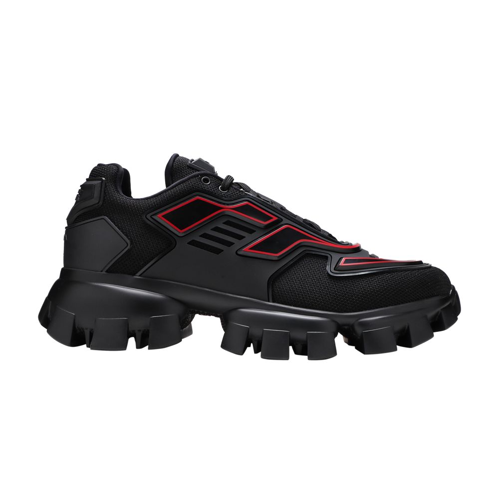 Pre-owned Prada Cloudbust Thunder Knit 'black Red'