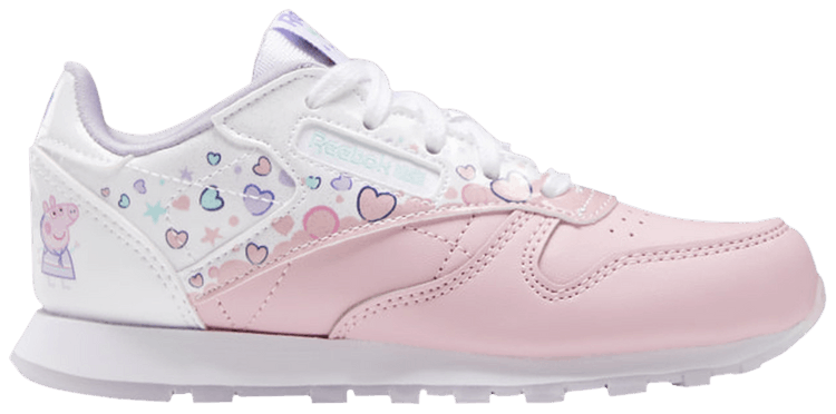 Reebok Peppa Pig x Classic Leather J Bubbles and Hearts