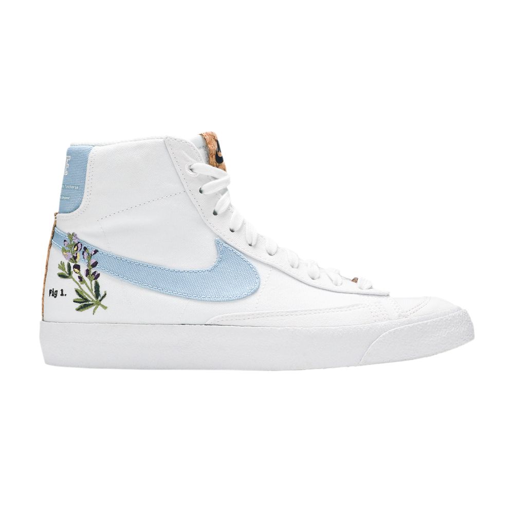 Pre-owned Nike Blazer Mid '77 Se Gs 'indigo' | White | Kid's Size 5.5